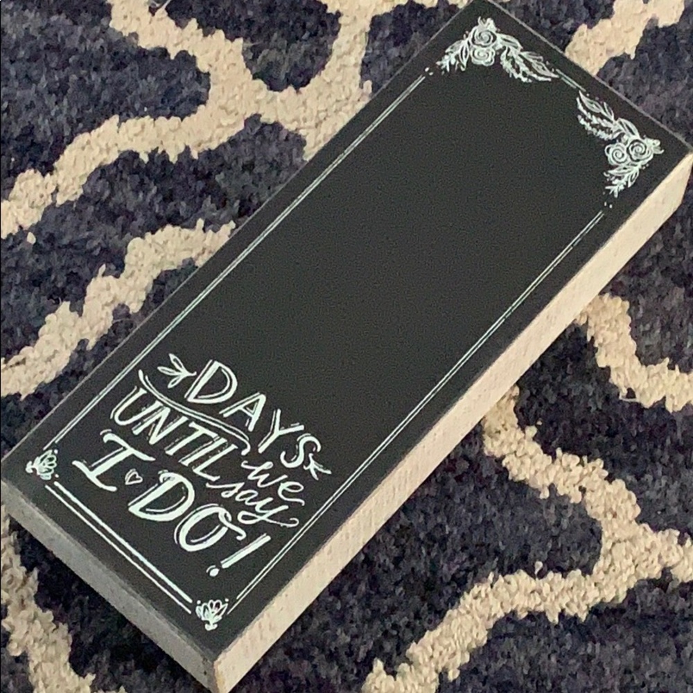 Wedding decor count down